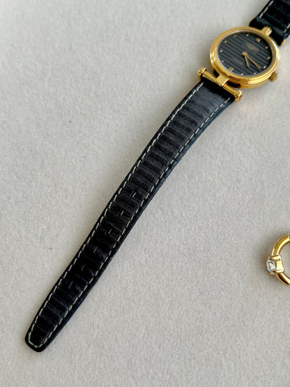 Longines Round Women's Watch With Asymmetrical Lugs in Warm Gold