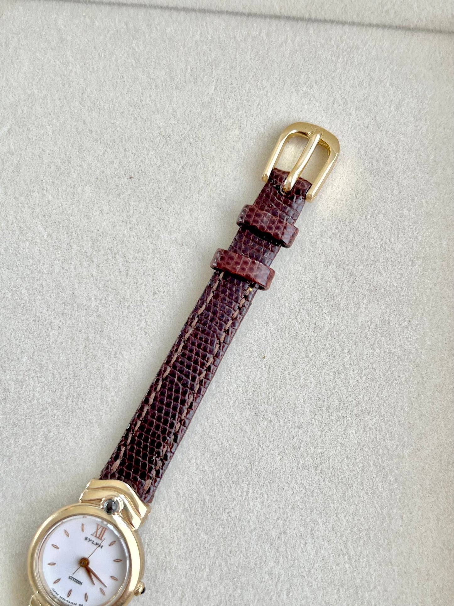 Citizen Gold Toned Women's Watch with Blue Stone