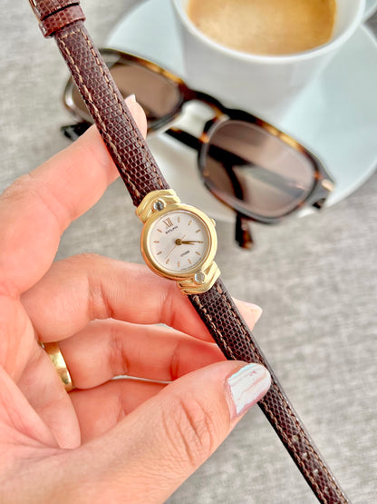 Citizen Gold Toned Women's Watch with Blue Stone