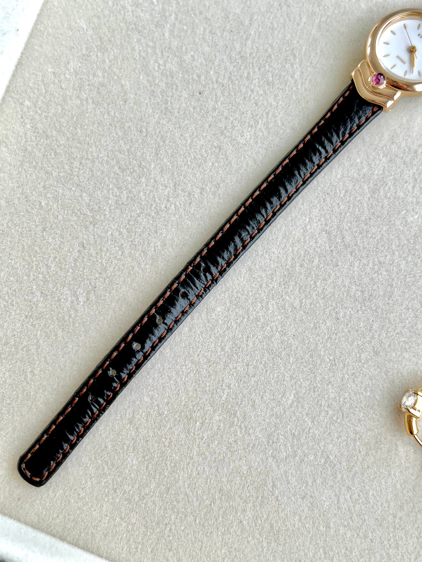 Citizen Gold Toned Women's Watch with Purple Stone