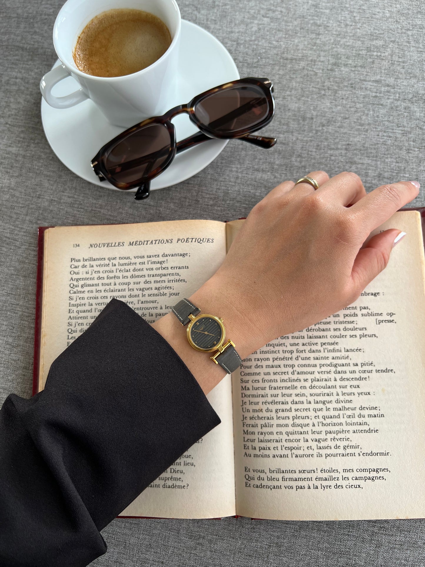 Longines Round Women's Watch With Asymmetrical Lugs in Warm Gold