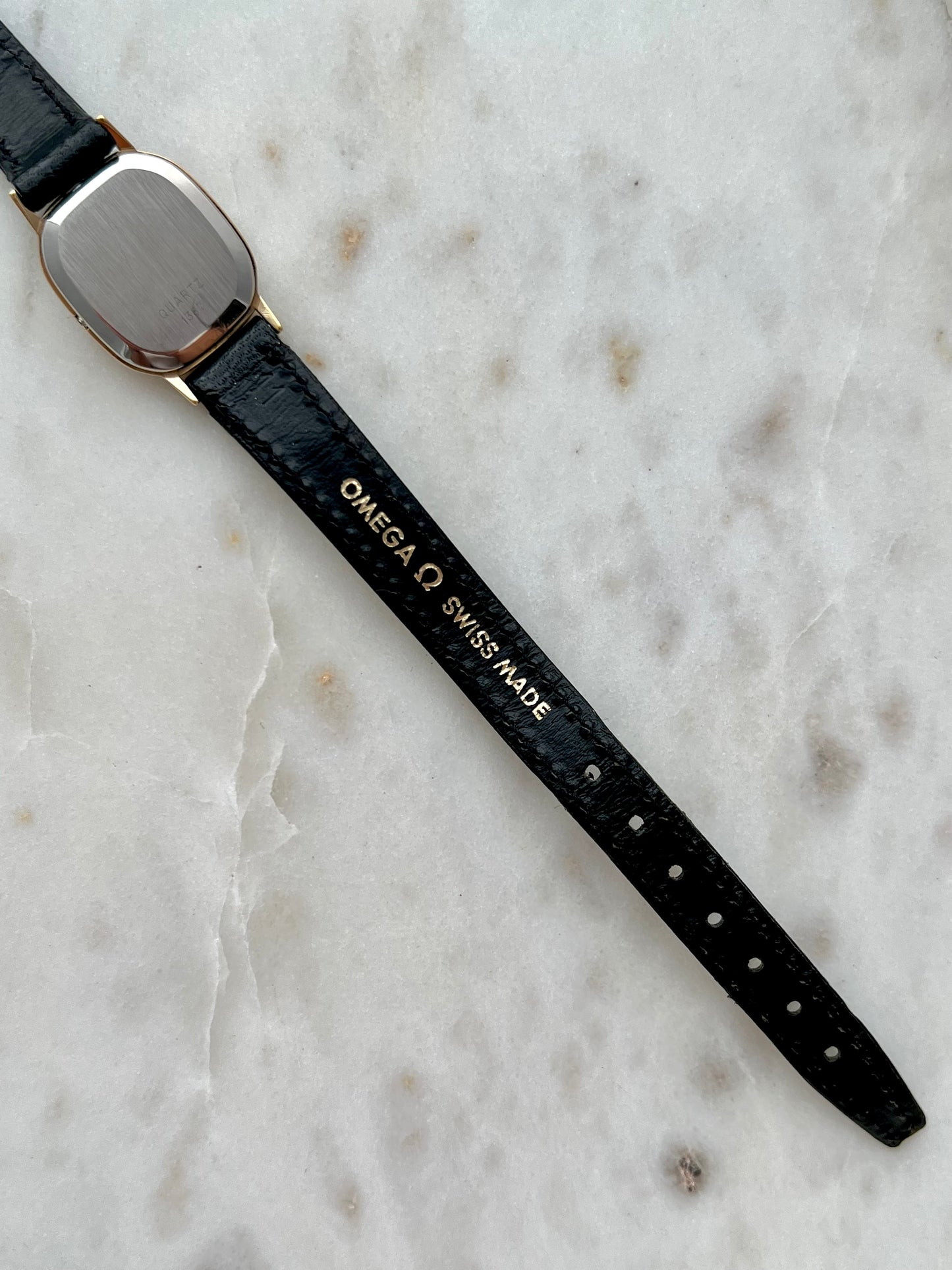 Omega De Ville Two Tone Women’s Watch with Textured Dial & Wreath Bezel