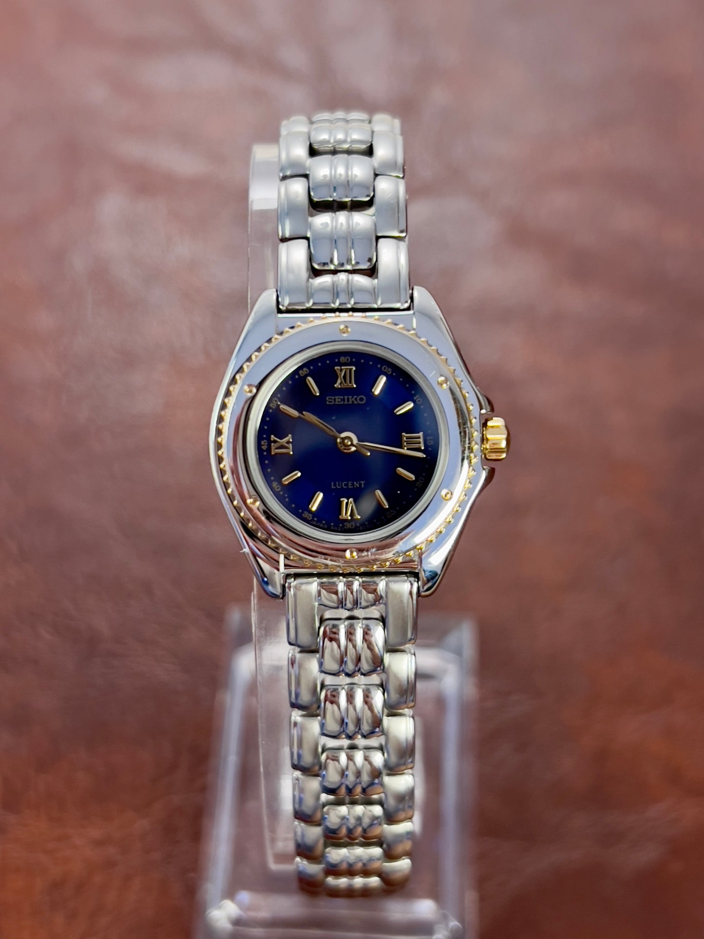 Seiko Lucent Casual Women's Watch with Striking Blue Dial - With Box