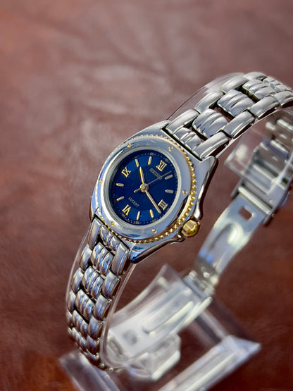 Seiko Lucent Casual Women's Watch with Striking Blue Dial - With Box