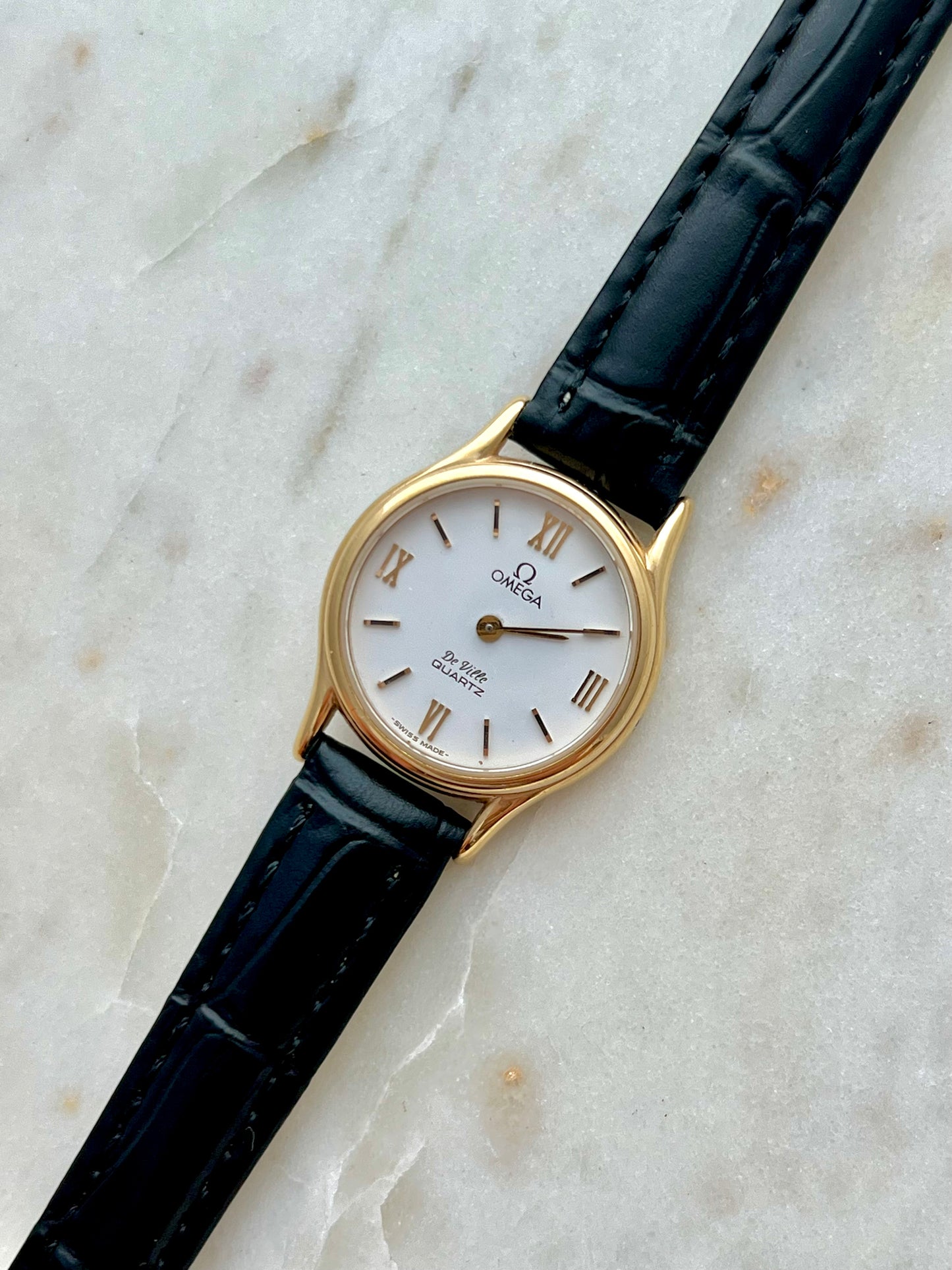 Omega De Ville Classic Gold Women’s Watch with Roman Numerals