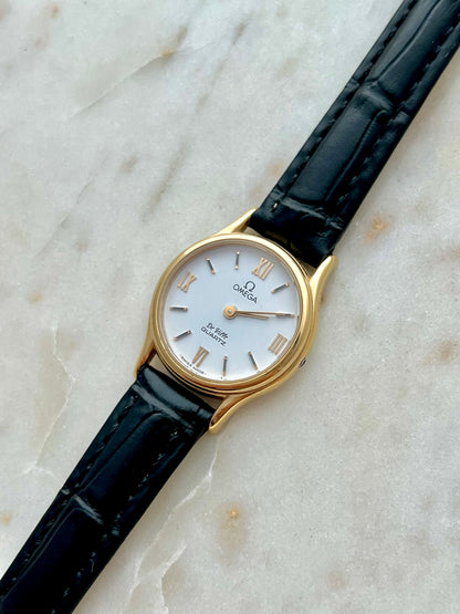 Omega De Ville Classic Gold Women’s Watch with Roman Numerals