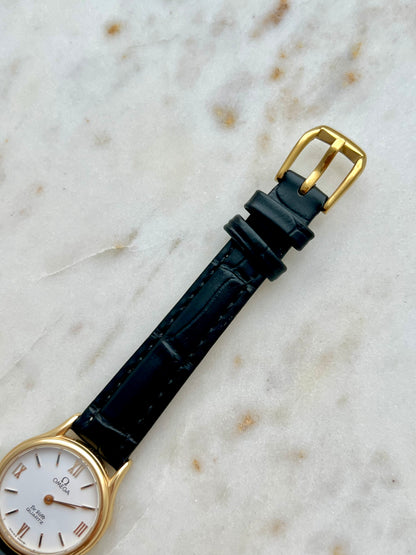 Omega De Ville Classic Gold Women’s Watch with Roman Numerals