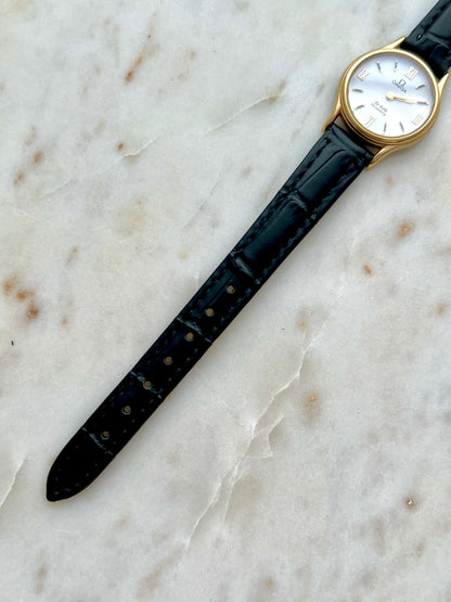 Omega De Ville Classic Gold Women’s Watch with Roman Numerals