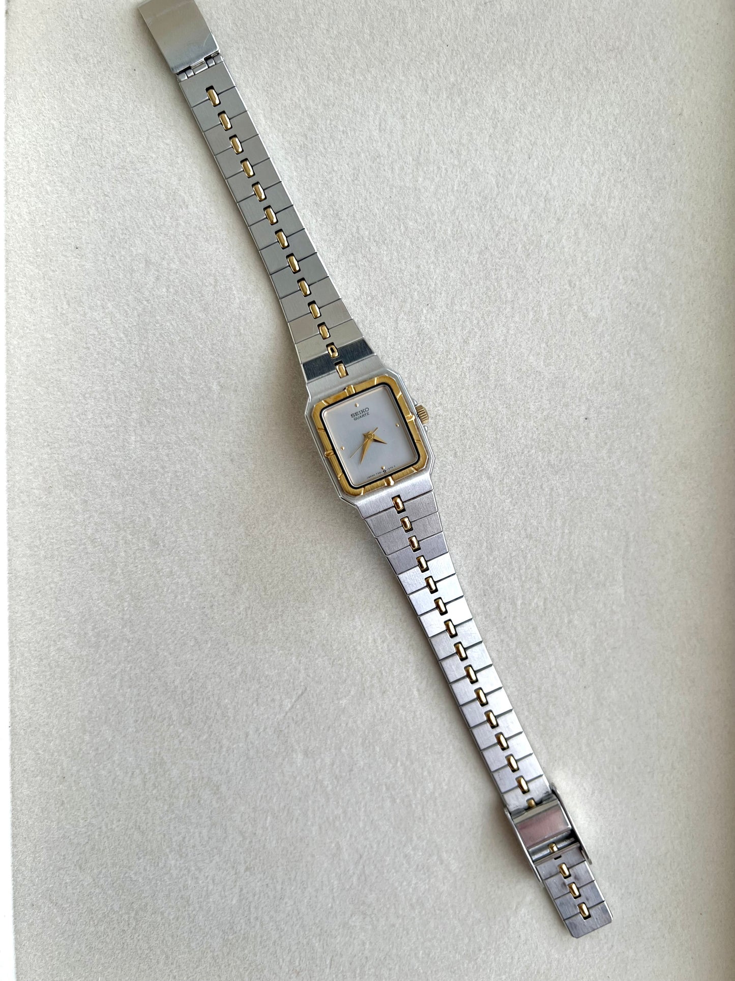 Seiko Two Tone Square Bracelet Watch