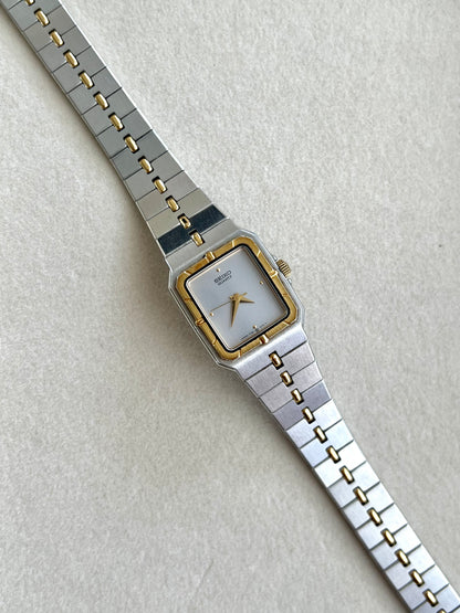 Seiko Two Tone Square Bracelet Watch