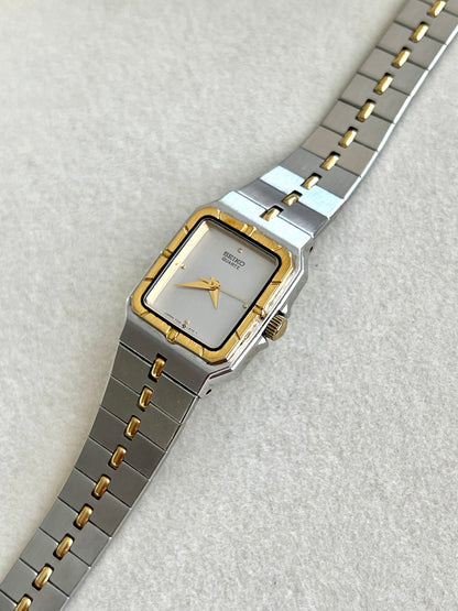 Seiko Two Tone Square Bracelet Watch