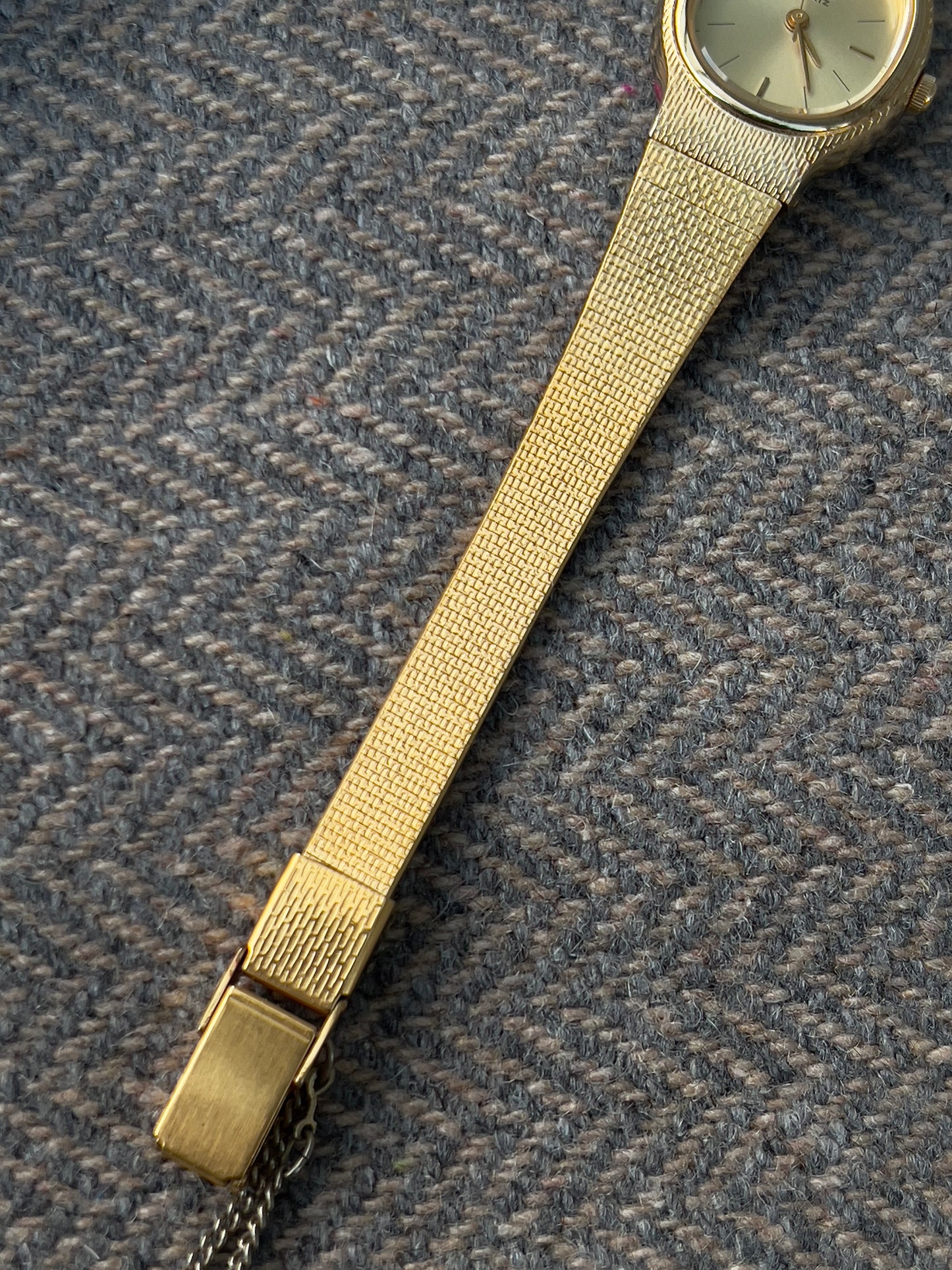 Seiko Oval Gold-Toned Woman's Watch
