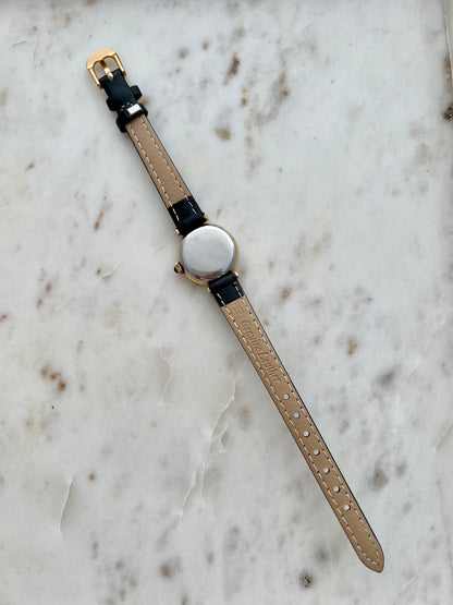 Tissot Saphir Women’s Watch in Gold Tone with Black Dial