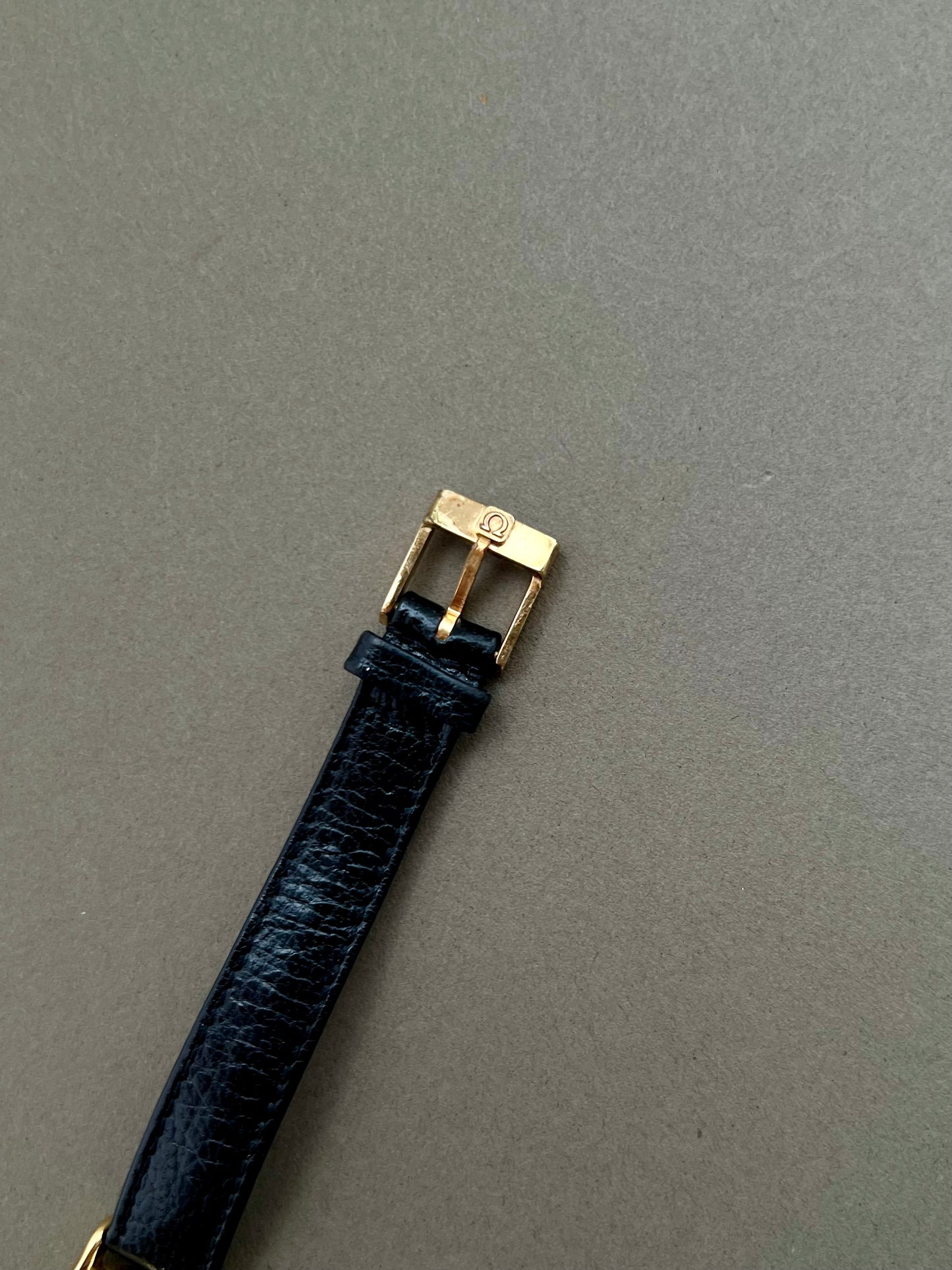 Omega De Ville Ladies Gold Watch with Champagne Textured Dial