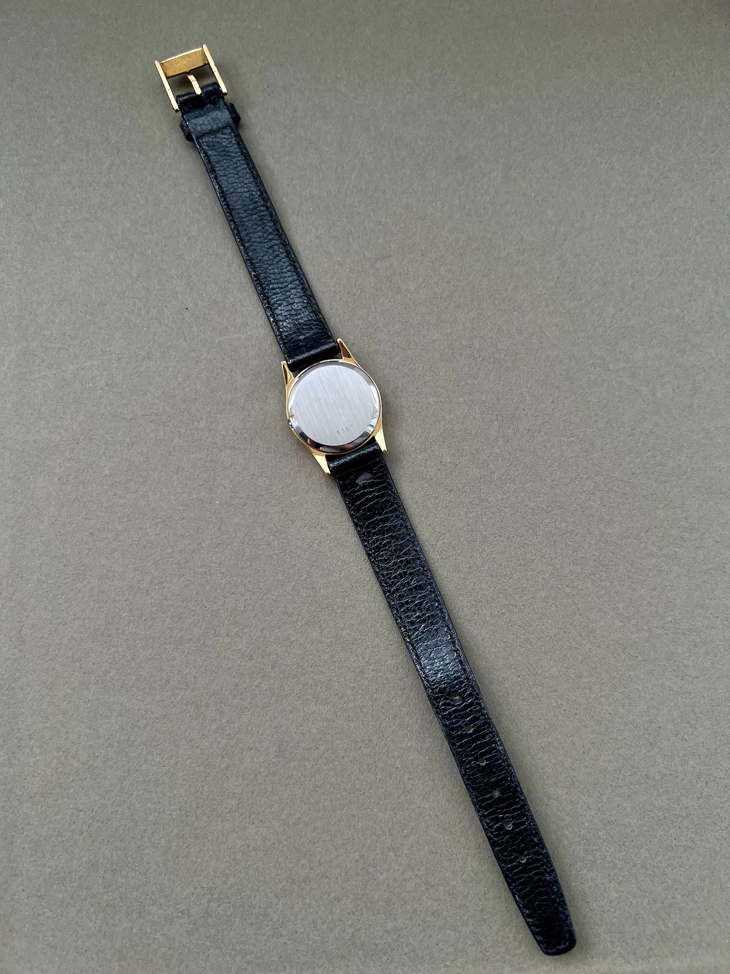 Omega De Ville Ladies Gold Watch with Champagne Textured Dial