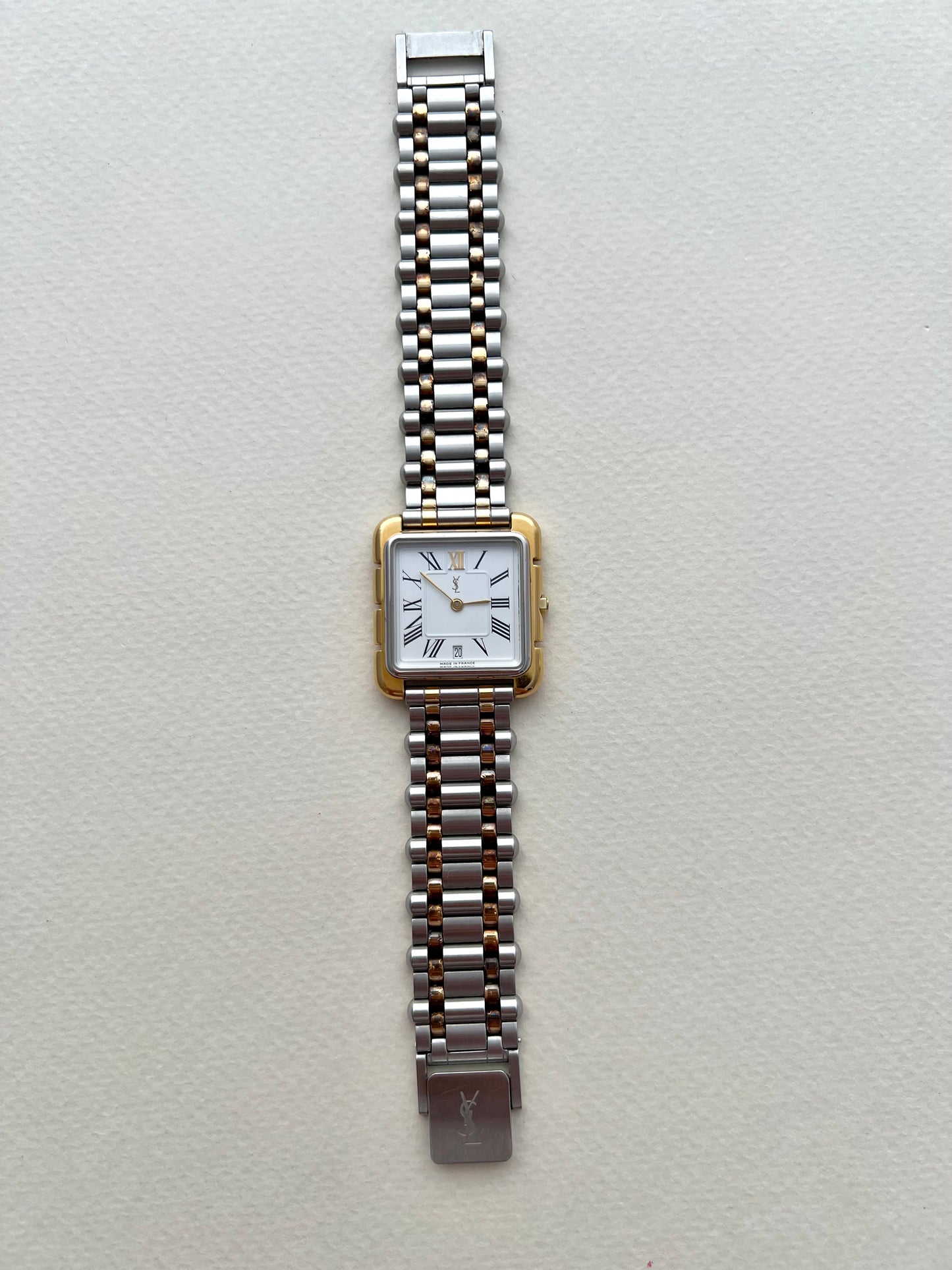 Yves Saint Laurent Two Tone Roman Dial Women’s Watch