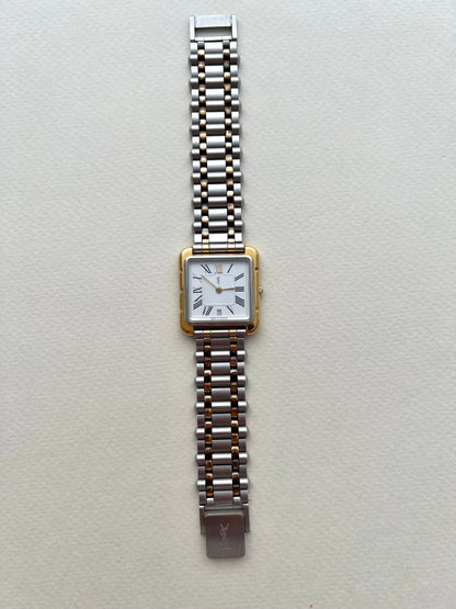 Yves Saint Laurent Two Tone Roman Dial Women’s Watch