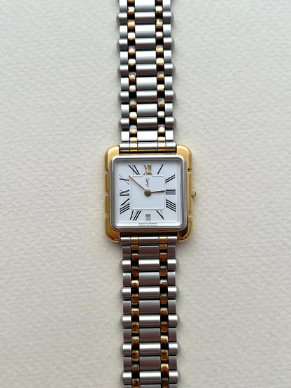 Yves Saint Laurent Two Tone Roman Dial Women’s Watch