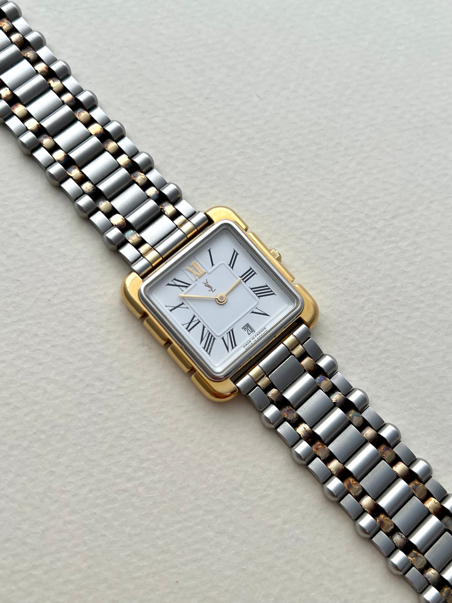 Yves Saint Laurent Two Tone Roman Dial Women’s Watch