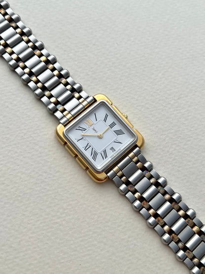 Yves Saint Laurent Two Tone Roman Dial Women’s Watch