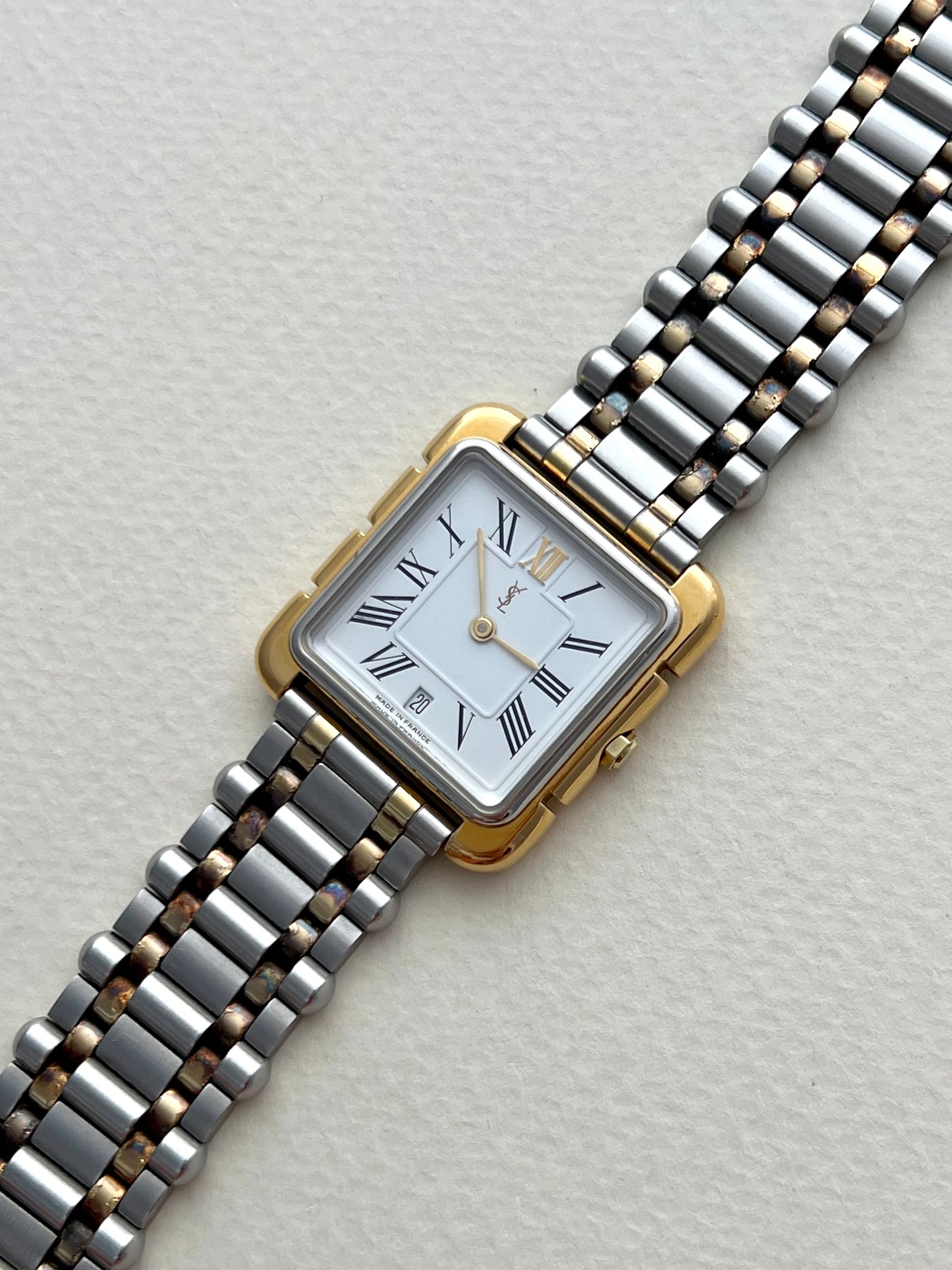 Yves Saint Laurent Two Tone Roman Dial Women’s Watch