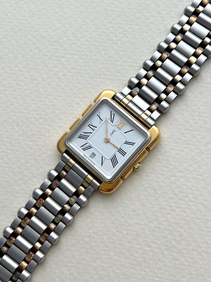 Yves Saint Laurent Two Tone Roman Dial Women’s Watch