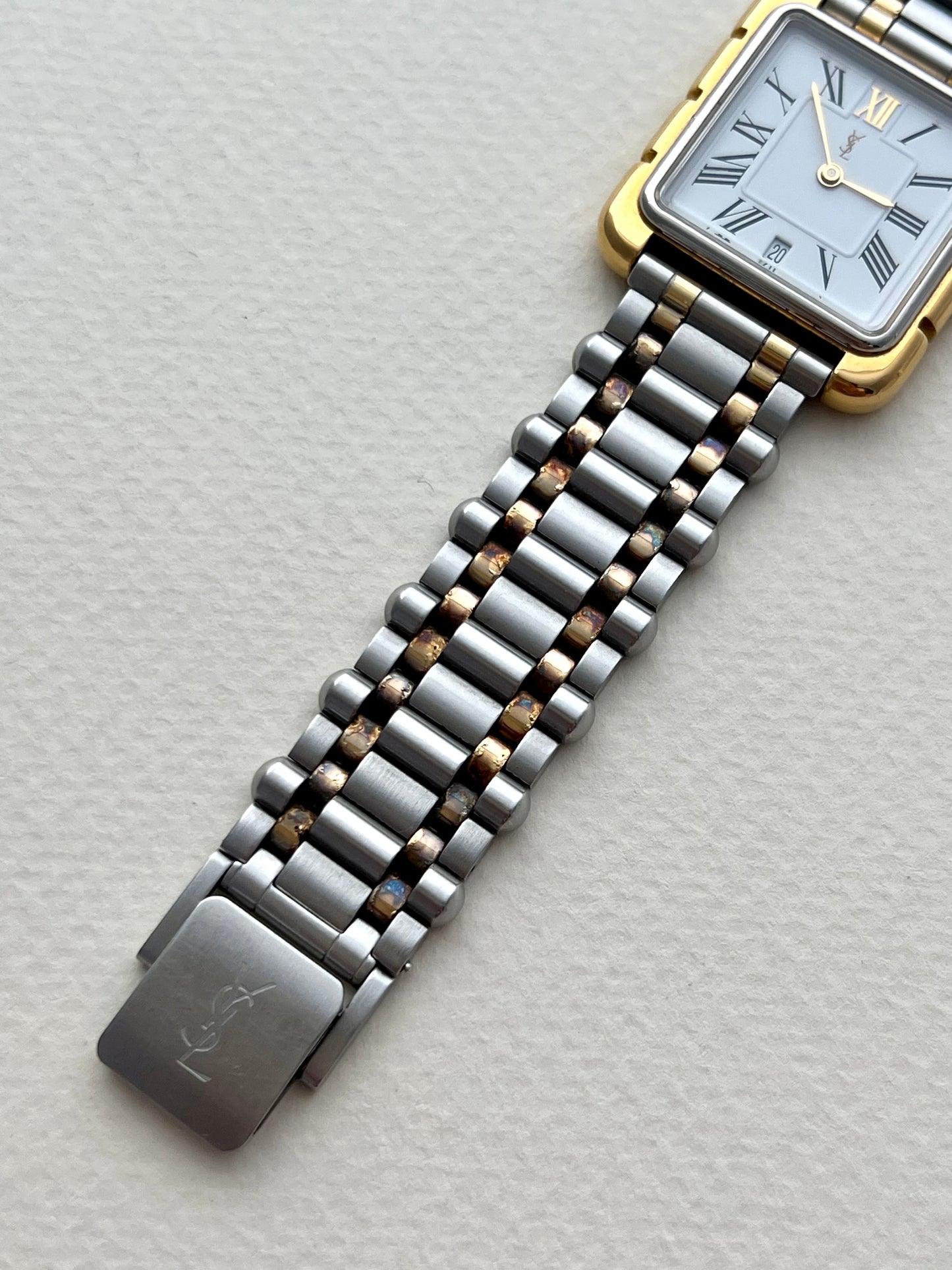Yves Saint Laurent Two Tone Roman Dial Women’s Watch