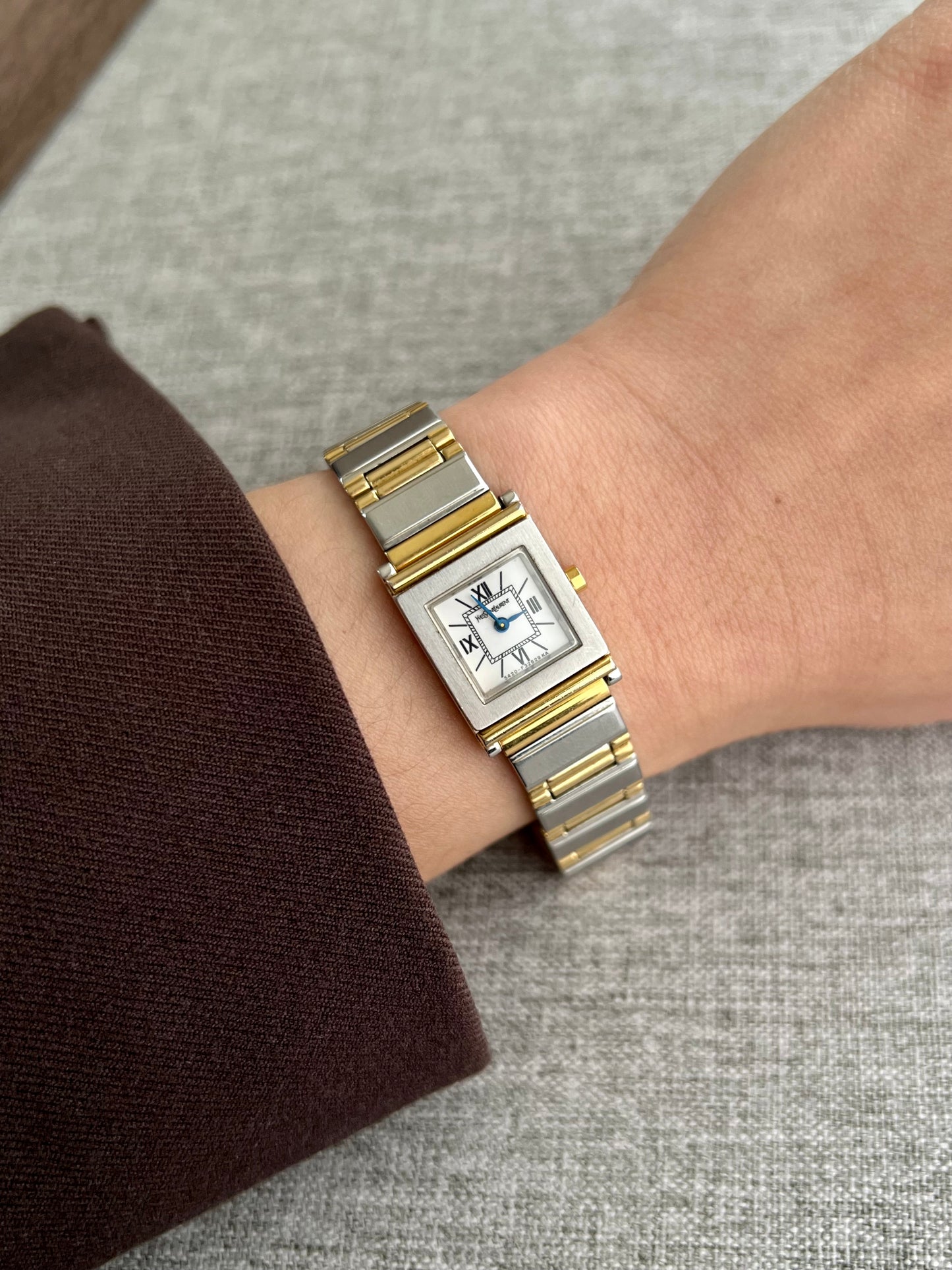 Yves Saint Laurent Two Tone Roman Dial Women’s Watch