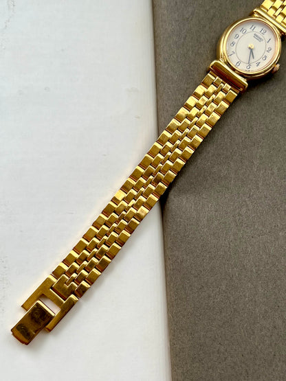Seiko Ladies Gold Bracelet Watch with Ivory Dial