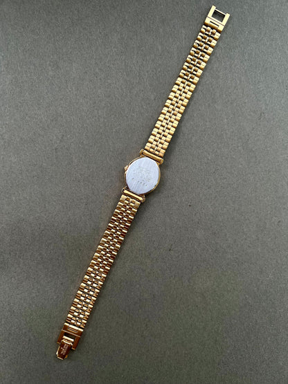Seiko Ladies Gold Bracelet Watch with Ivory Dial