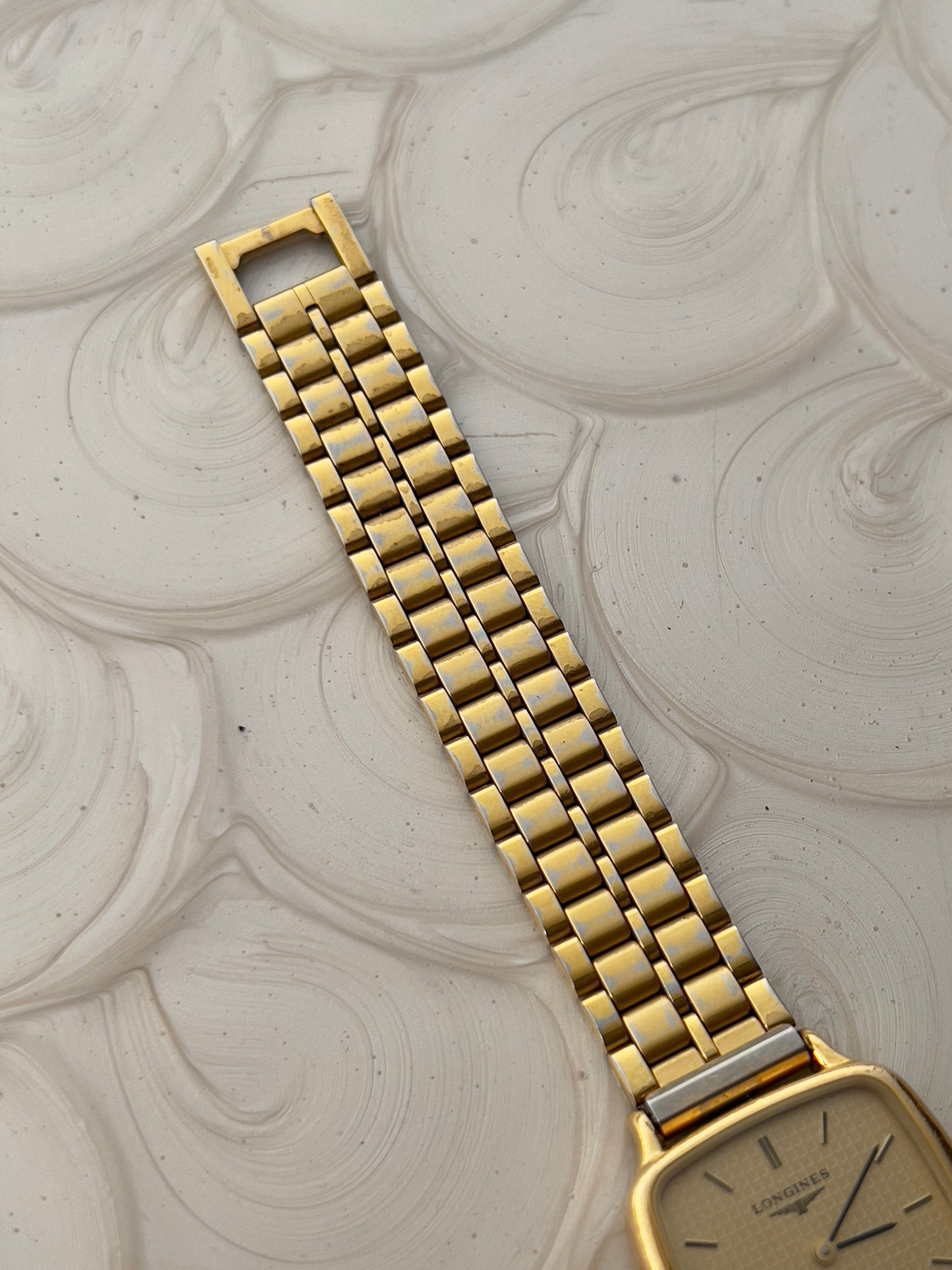 Longines Waffle Dial Square Woman's Watch