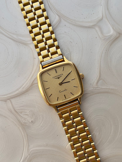 Longines Waffle Dial Square Woman's Watch