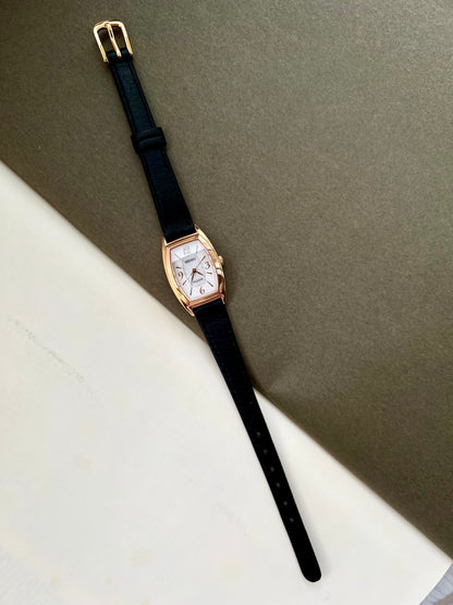 Seiko Exceline Ladies Gold Tonneau Watch with Stardust Dial