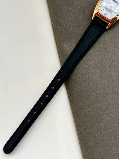 Seiko Exceline Ladies Gold Tonneau Watch with Stardust Dial