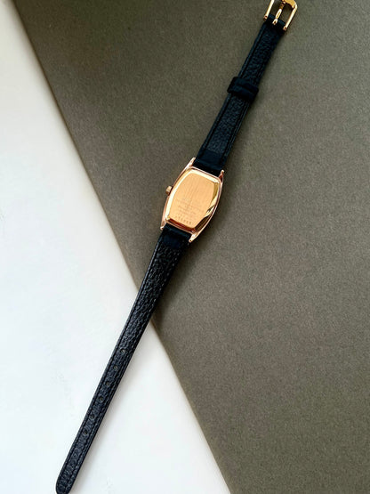 Seiko Exceline Ladies Gold Tonneau Watch with Stardust Dial