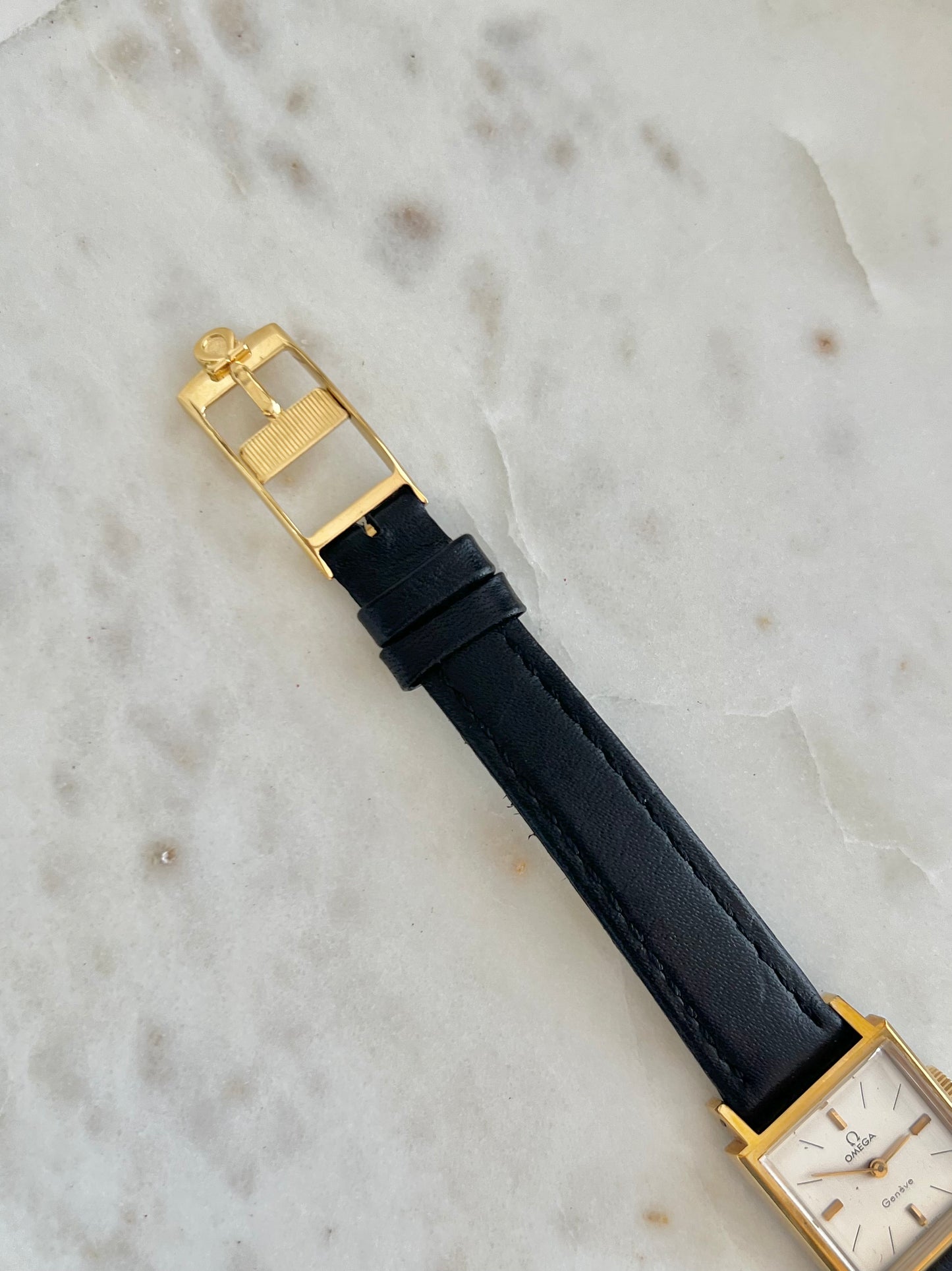 Omega Geneve Square Gold Tone Women’s Watch