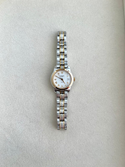 Tissot Two Tone Women's Watch with Golden Roman Numerals