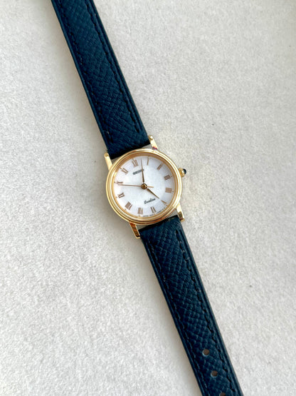 Seiko Exceline Gold Tone Woman's Watch with Stardust Dial