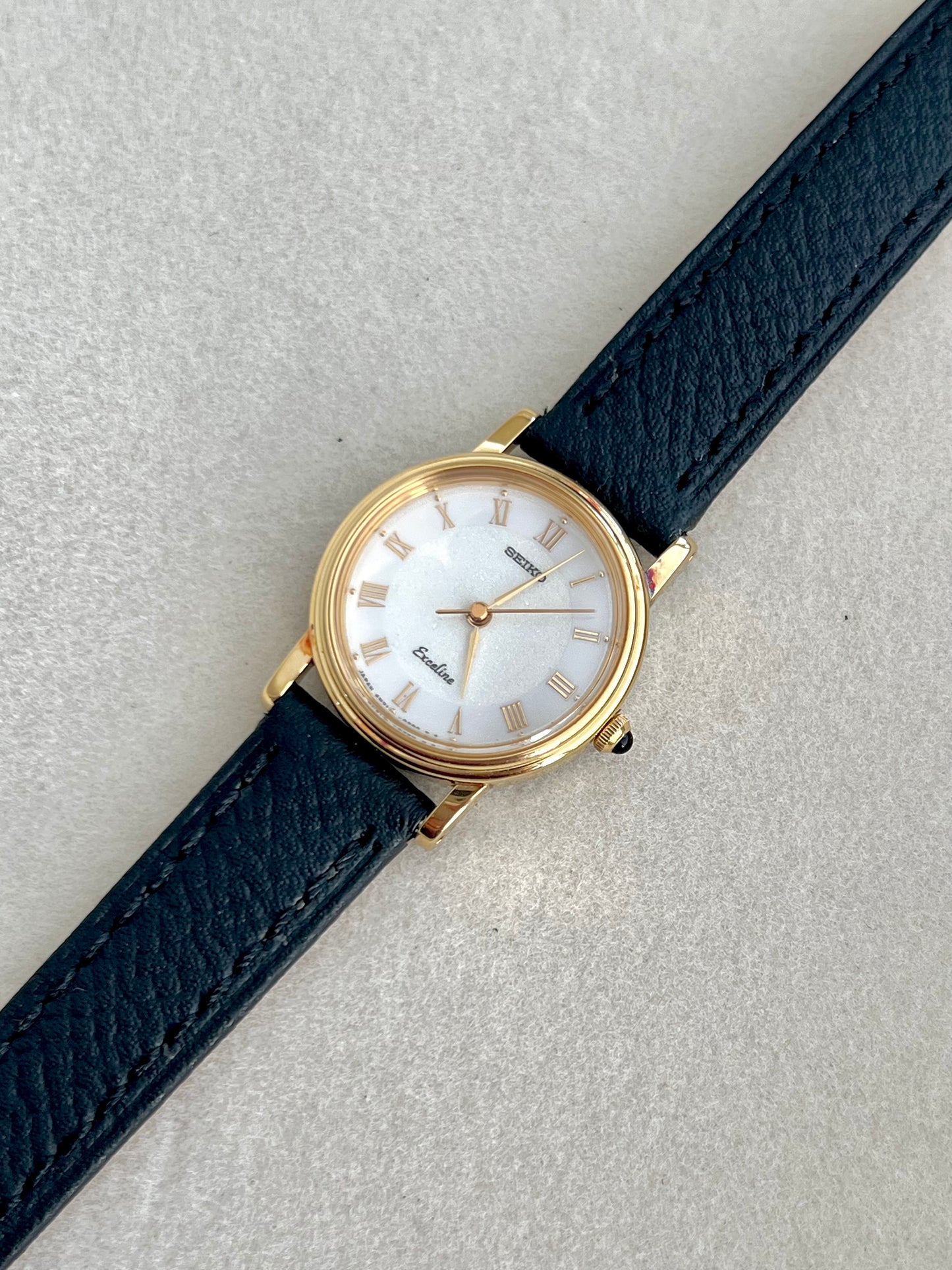 Seiko Exceline Gold Tone Woman's Watch with Stardust Dial