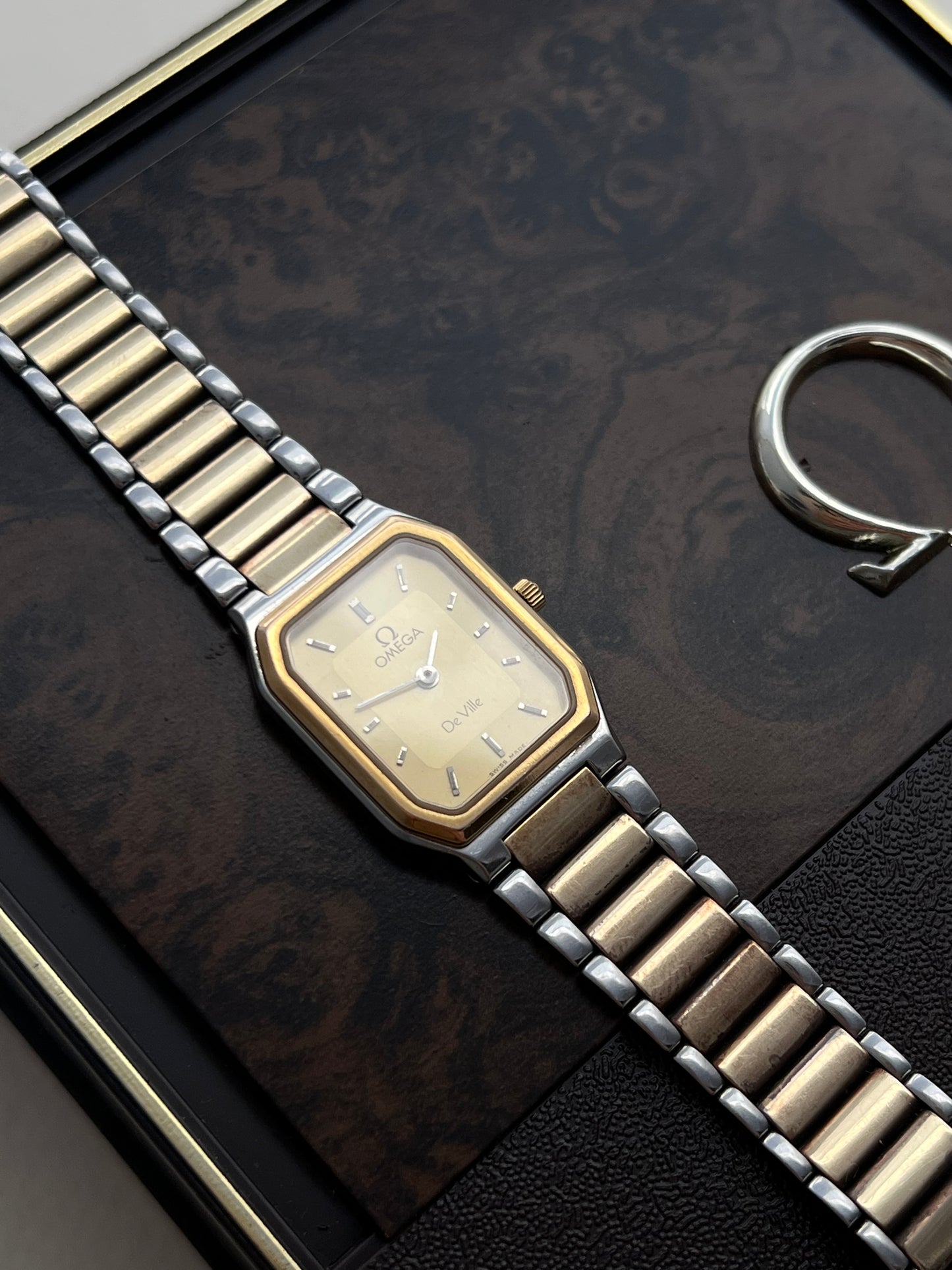 Omega De Ville "America" Rectangular Octo Women's Watch - B