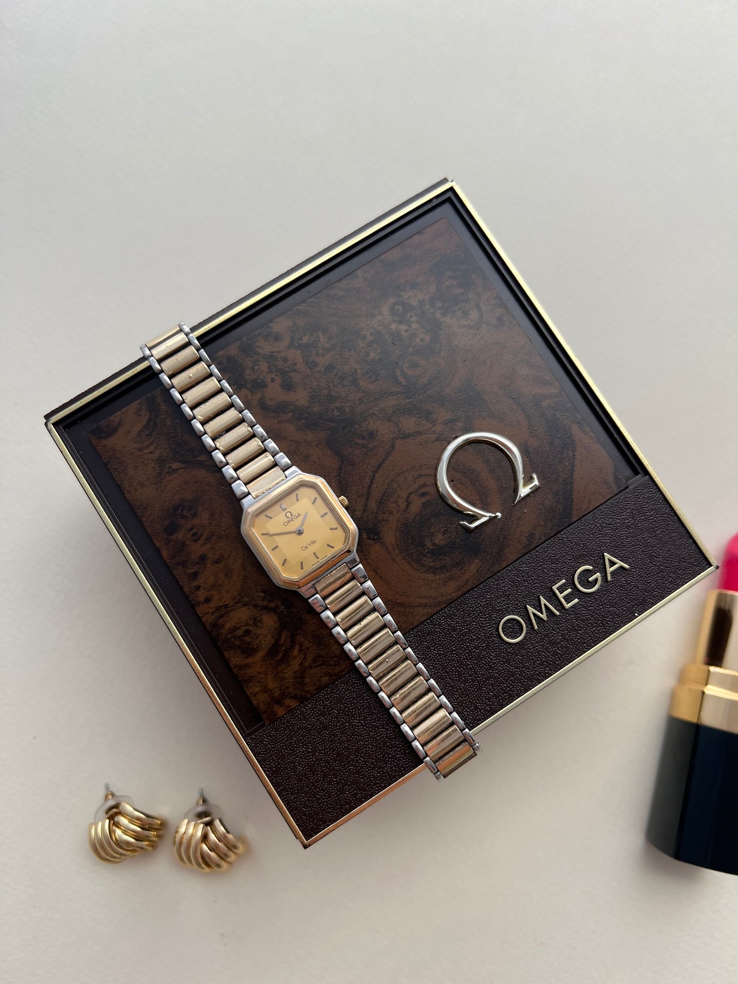 Omega De Ville "America" Square Octo Women's Watch - B