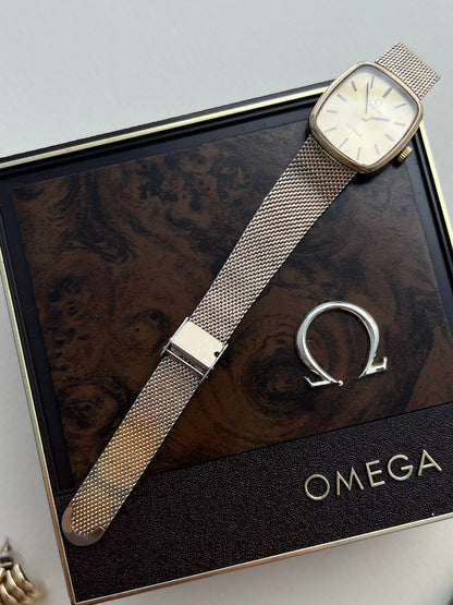 Omega De Ville Gold Women’s Watch on Milanese Mesh Bracelet