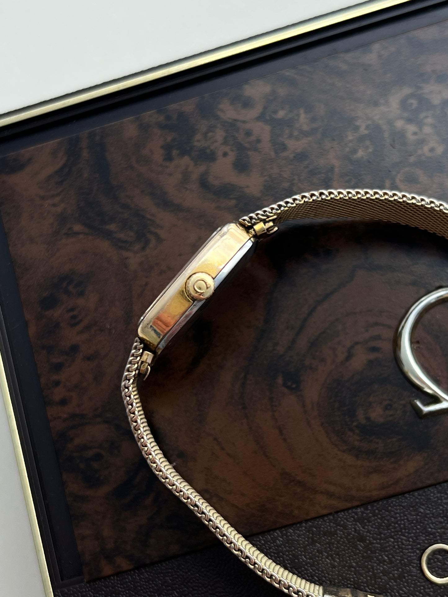 Omega De Ville Gold Women’s Watch on Milanese Mesh Bracelet