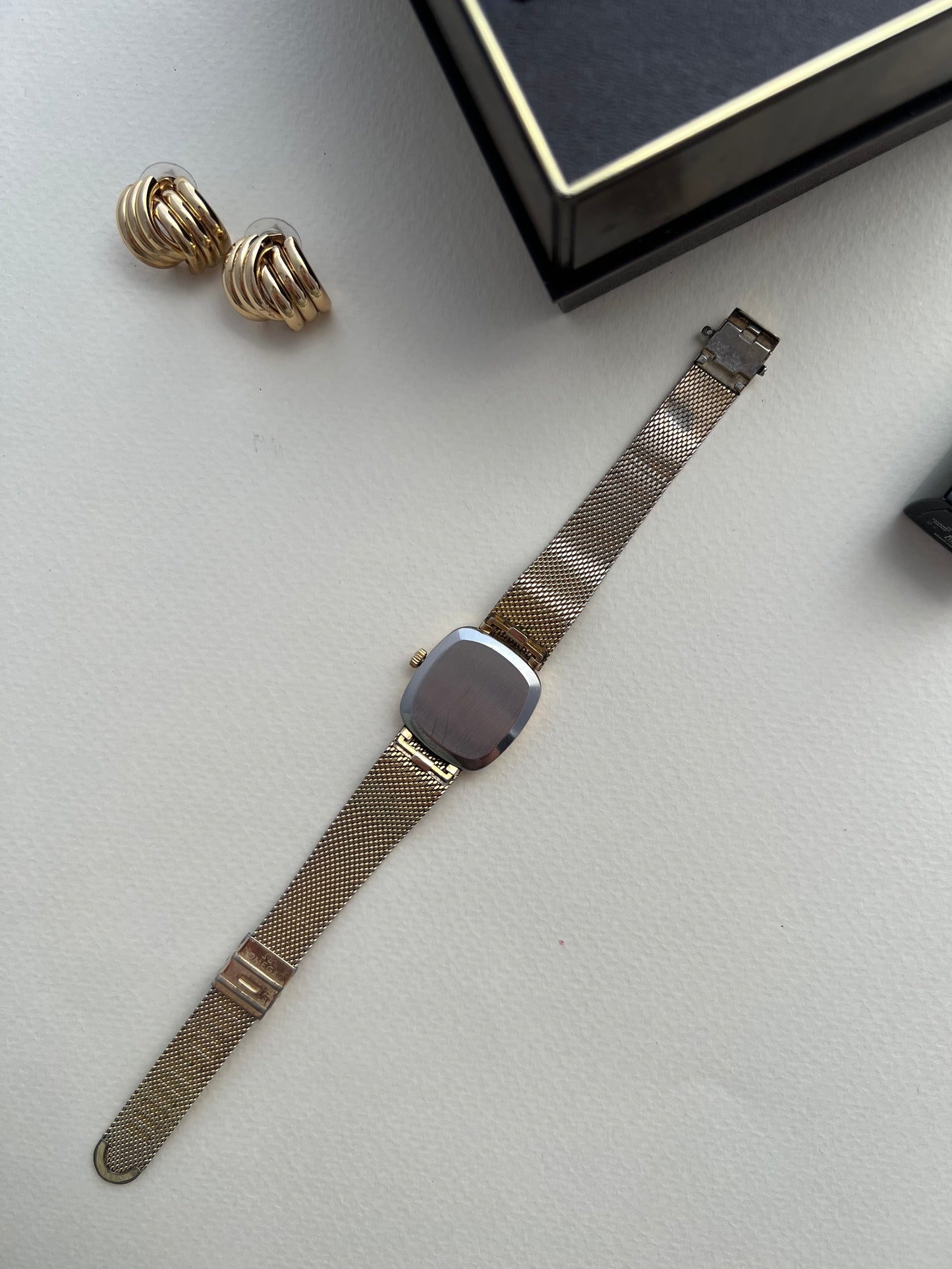 Omega De Ville Gold Women’s Watch on Milanese Mesh Bracelet