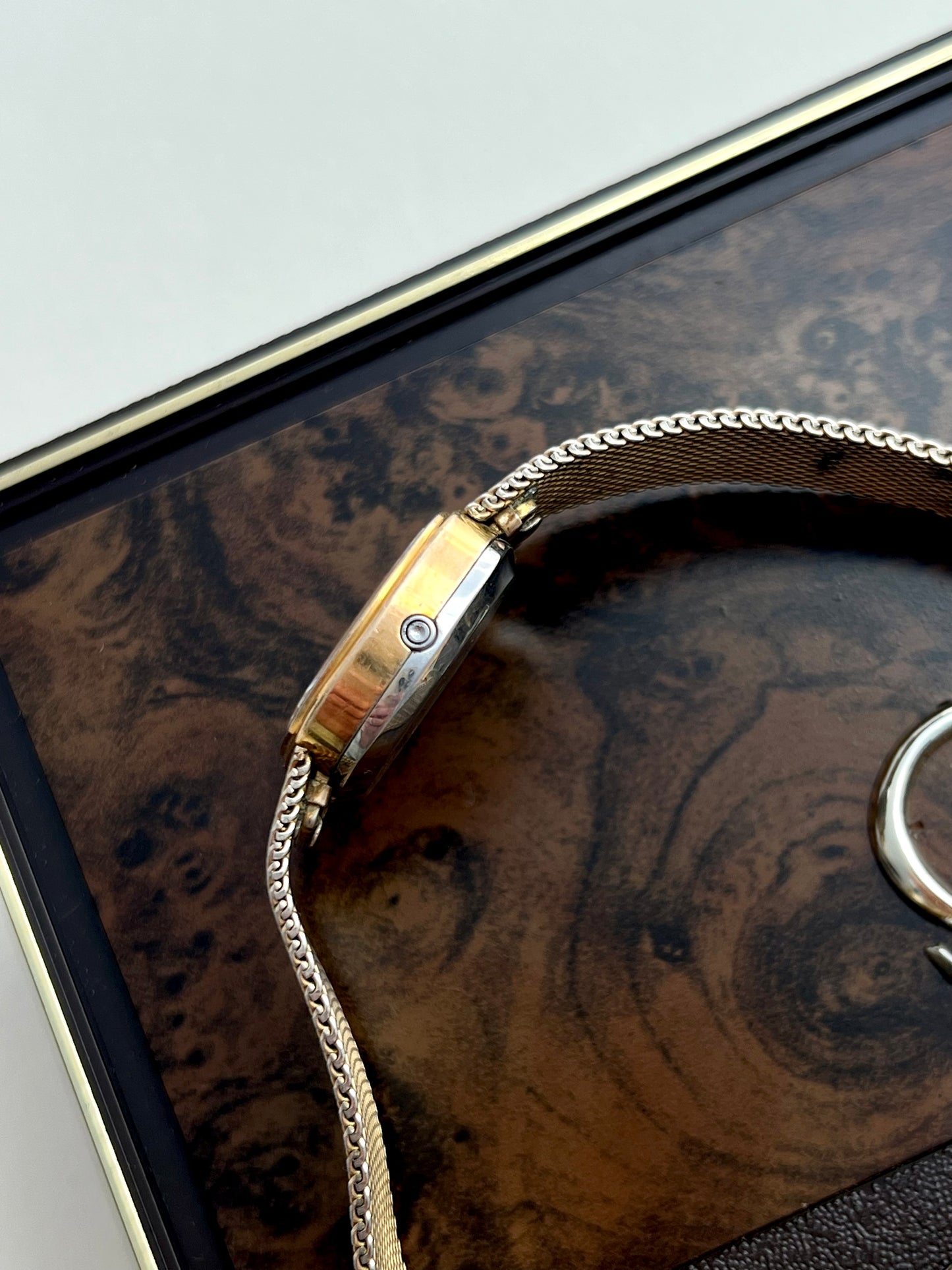 Omega De Ville Gold Women’s Watch on Milanese Mesh Bracelet