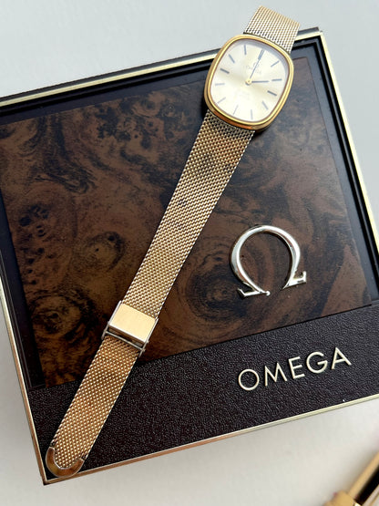 Omega De Ville Gold Women’s Watch on Milanese Mesh Bracelet