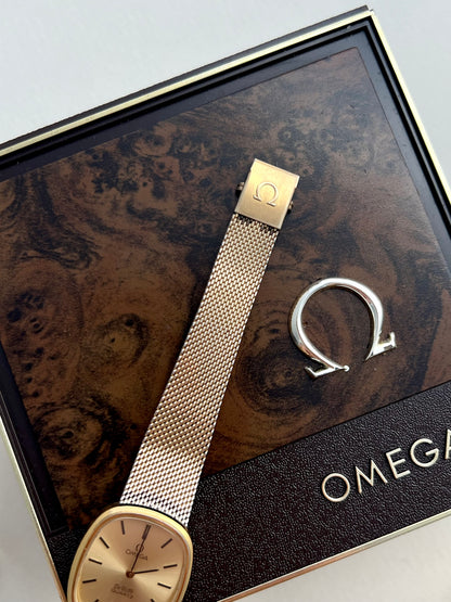 Omega De Ville Gold Women’s Watch on Milanese Mesh Bracelet