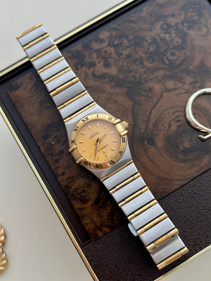 Omega Constellation Mini Two-tone Women’s Watch Gold Face