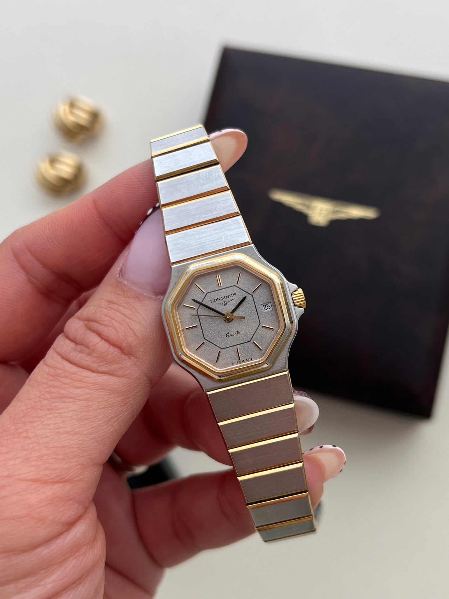 Longines Octagonal Two Tone Women's Watch