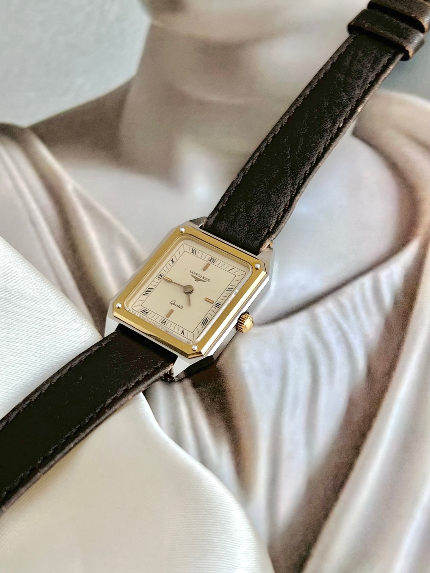 Longines Two Tone Rectangular Women's Watch